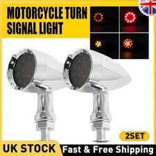 4x Chrome Motorcycle Bullet