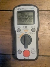 Kewtech kt400 loop impedance - kewtech,