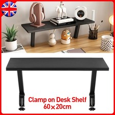 Desk shelf monitor clamp - shelf,