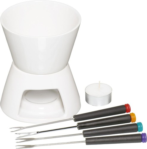 Ceramic chocolate fondue set - ceramic,