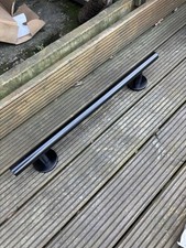 WC Grab Rails (2 Pallets). Matt Black. Scrap Metal Or For Use.