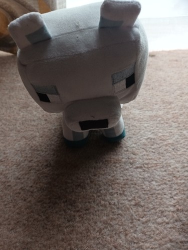 Minecraft artic fox plush - minecraft,