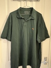 Abercombie & Fitch Men's Polo (Don’t Sweat It) Xxl green