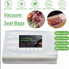 Vacuum Sealer Bags Vaccum Food Storage Saver Seal Bag Pack Embossed BPA Free 100
