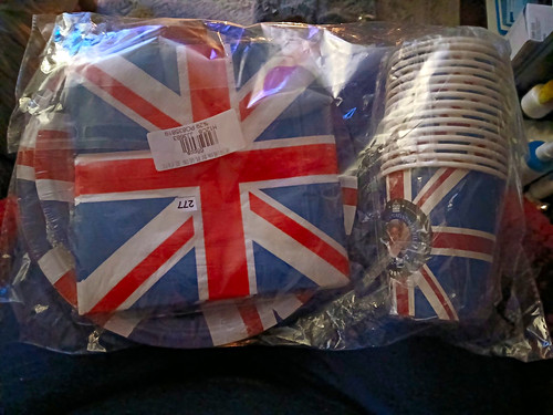 68pc disposable union jack - 68pc,