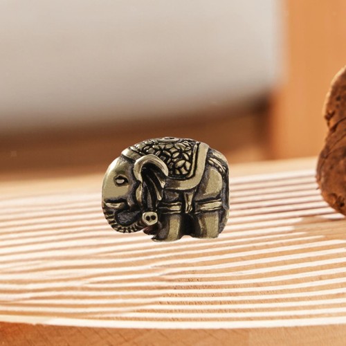 Brass elephant figurine - elephant,