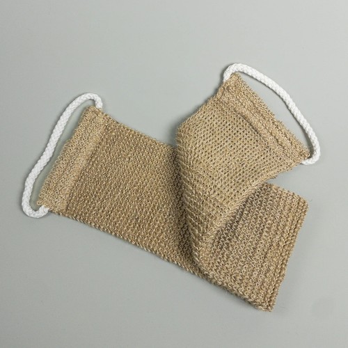 Natural hemp exfoliating back - natural,