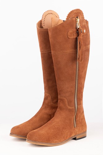 Ladies wide fit tall suede - fit,