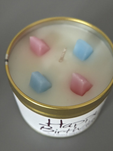 Lily flame scented candle - lily-flame,
