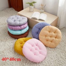 Solid Round Chair Seat Pad