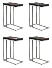 End Table TV Tray Black