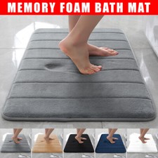Non Slip Bath Mat Extra Large Bathroom Rug Water Absorbent Toilet Pedestal Mats
