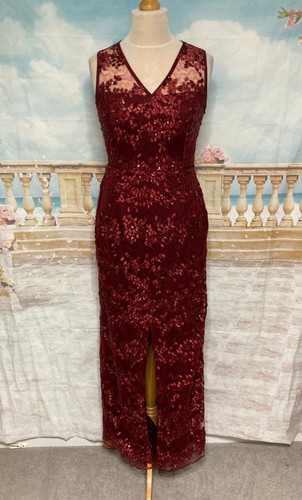 Red sequin maxi dress lace - maxi, 14