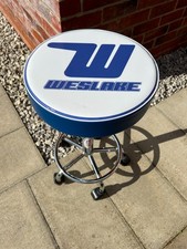 Christmas present: Weslake Flying W print Workshop-/ Bar-Stool w Swivel Speedway