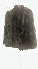 Genuine Rabbit Fur Coat Black