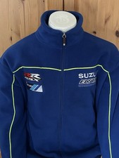 Vintage Suzuki Tyco GSXR Fleece Jacket Embroidered Size Large - Size 50” Chest