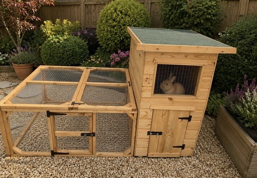 Two tier rabbit hutch - hutch, and
