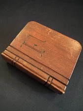Unusual Novelty Late 19th Early 20th Century Card Safe Shaped Like A Book