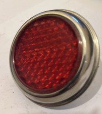 TRIUMPH BSA NORTON RED REAR mudguard  REFLECTOR  2" universal british motorcycle