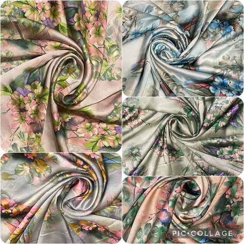 Printed charmeuse faux - printed,