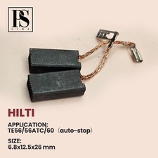 Carbon Brushes for Electric Motor HILTI TE56/56ATC/60,  6.8x12.5x26mm