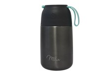 Milu Thermo Food Flask 650Ml Stainless Steel Insulated Grey