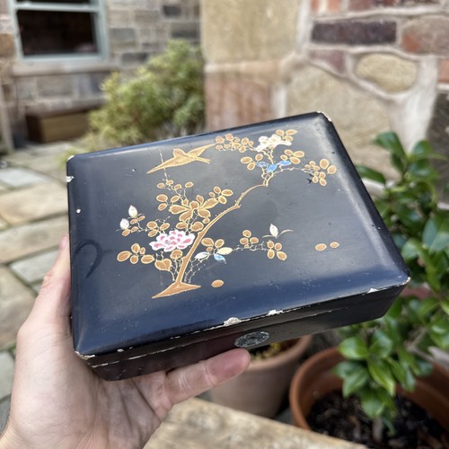 Vintage storage box japanese - vintage,