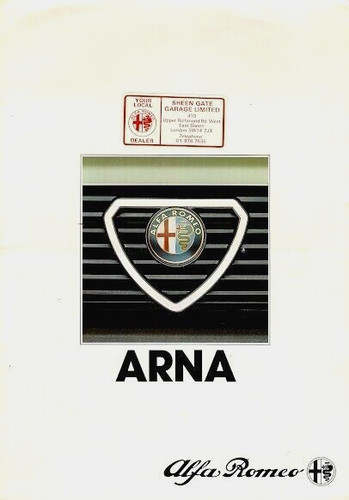 Alfa romeo arna - alfa, sl