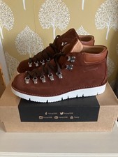 fracap brown suede boots 9