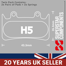 Hope Mono 6 Disc Pads - Twin