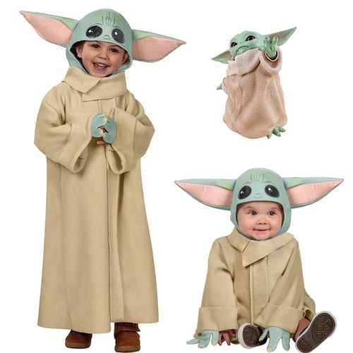 Kids baby yoda costume - yoda,