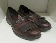HOTTER HAMLET BROWN LEATHER SHOES SIZE 5.5 STANDARD FIT