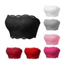 Womens Floral Lace Tube Top