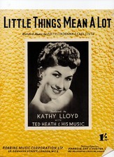 KATHY LLOYD - LITTLE THINGS MEAN A LOT - SHEET MUSIC