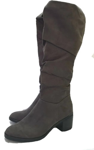 Graceland grey suedette - suedette, tall