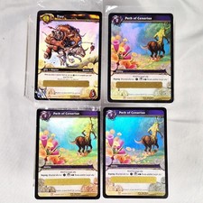 World of Warcraft WoW TCG - Path of Cenarius x3 Tiny x 1 Loot Card - Unscratched
