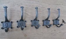 Cast iron Rustic Hat & coat hook PACK OF 5 robe hook vintage old English Victori