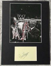Hand Signed Sir Alex Ferguson