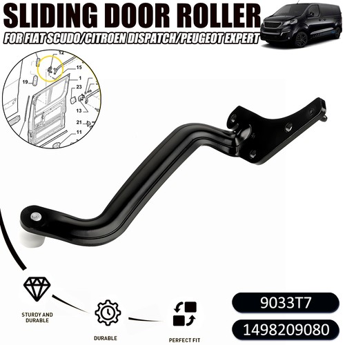 Sliding door roller - sliding, top