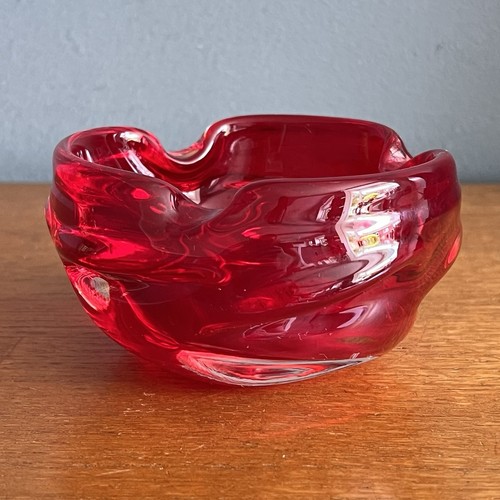 Vintage 1960s murano red glass - vintage,