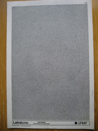Letraset letratone sheet - x,