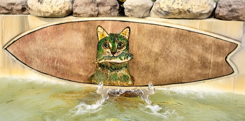 Fishing cat decorative - fishing,