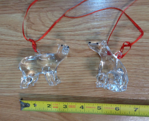 Glass polar bear christmas - 2,