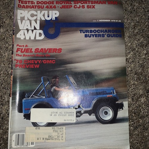 1978 november pickup van - 1978, &