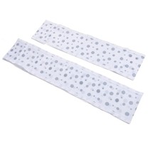 Baby Crib Bumper Mesh 2 Piece Safety Dots Pattern Classic Crib Liner For Full