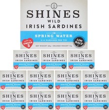 Shines Tinned Irish Sardines in Water - 12 x 106g Cans