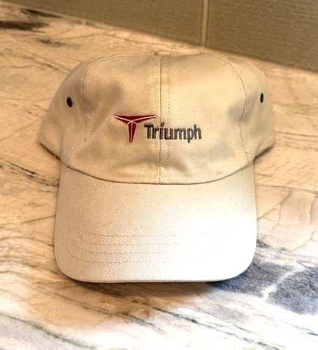 Beige triumph motorcycle cap - beige,