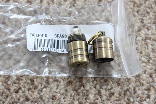 Dolphin brass finish - dolphin, peanut