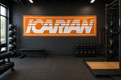 Icarian falg banner 2x8ft - icarian,