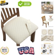 Beige Dining Chair Covers -